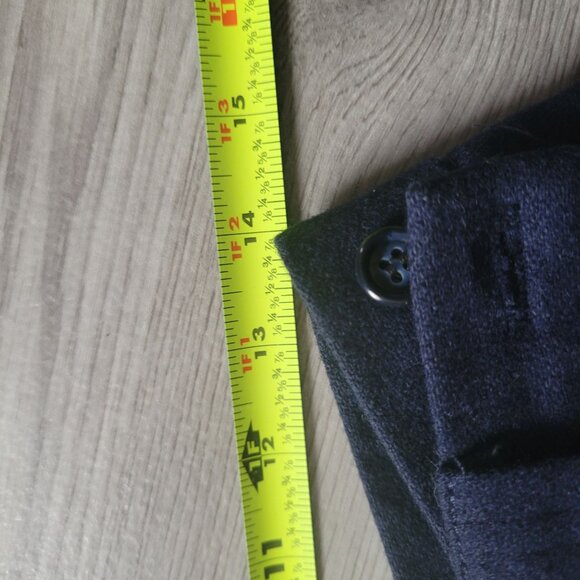 Jason Roberts Wool USA Made Navy Dress Pants tag Size 14 Actual size 8 - Picture 5 of 5